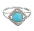 Silver And Turquoise Southwestern Ring Size 6-1/2 YX79959